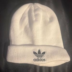 White Adidas beanie